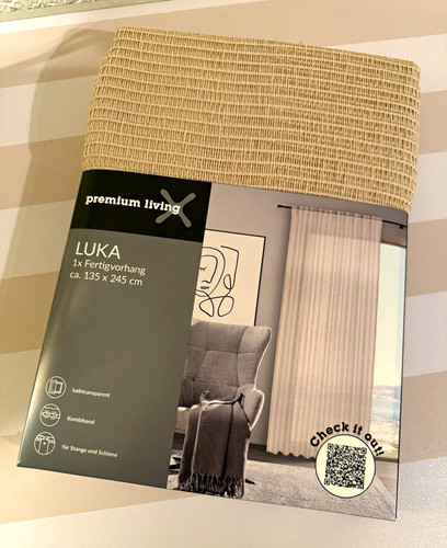 Premium living fertigvorhang - living,