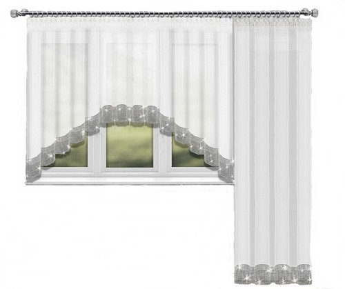 Fenstergardine weiß gardine - fenstergardine,